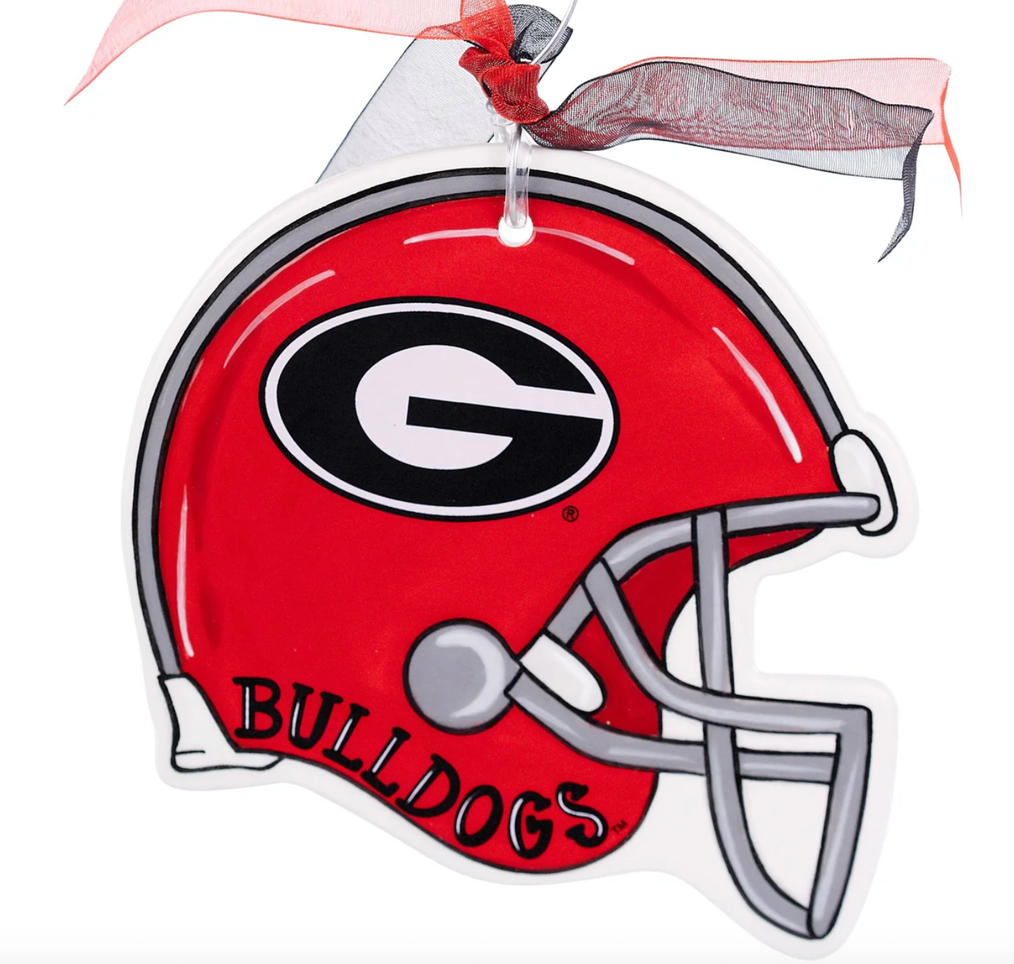 UGA Helmet Flat Ornament