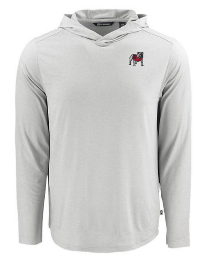 UGA Cutter & Buck Coastline Epic Comfort Hooded Shirt