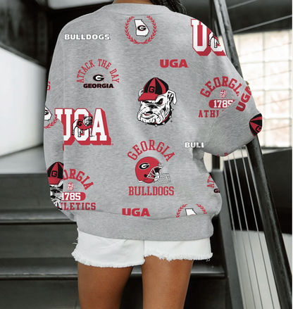UGA Gameday Couture Repeat Premium Fleece Crewneck