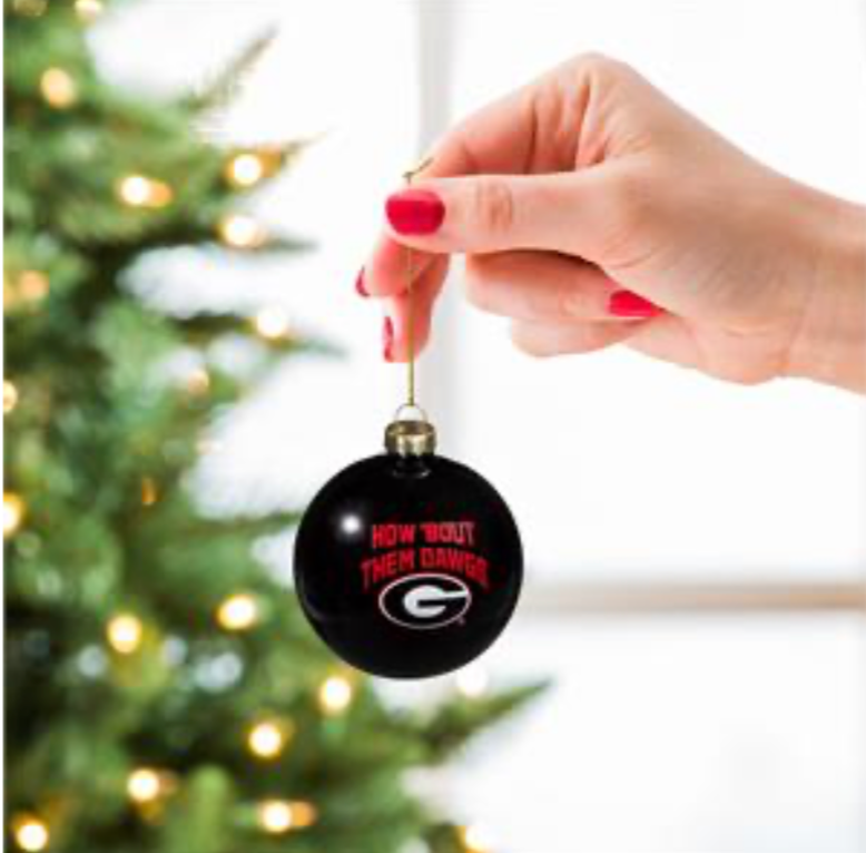 UGA Blown Glass Ornament G