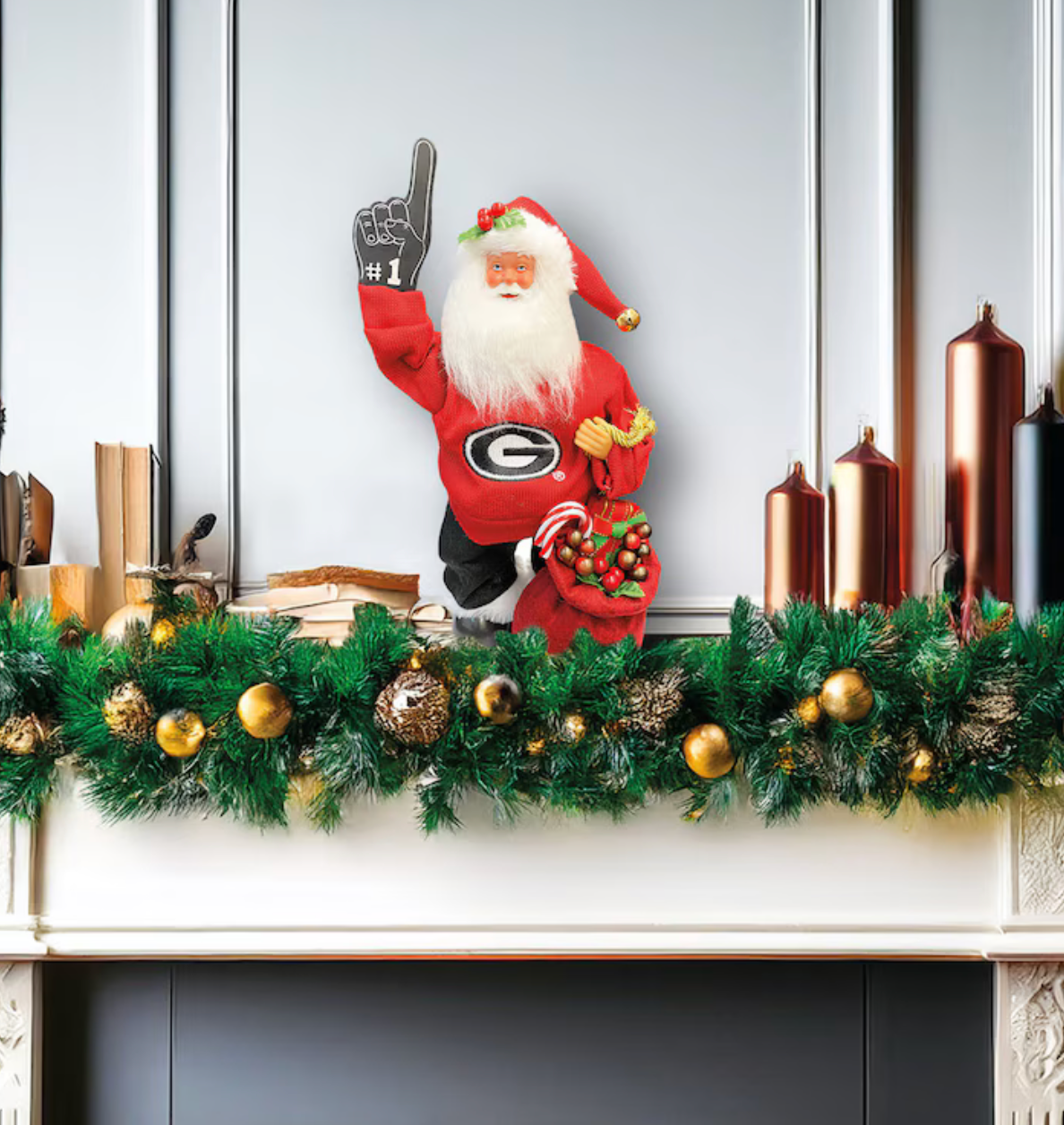 UGA 12" Animated Musical Santa