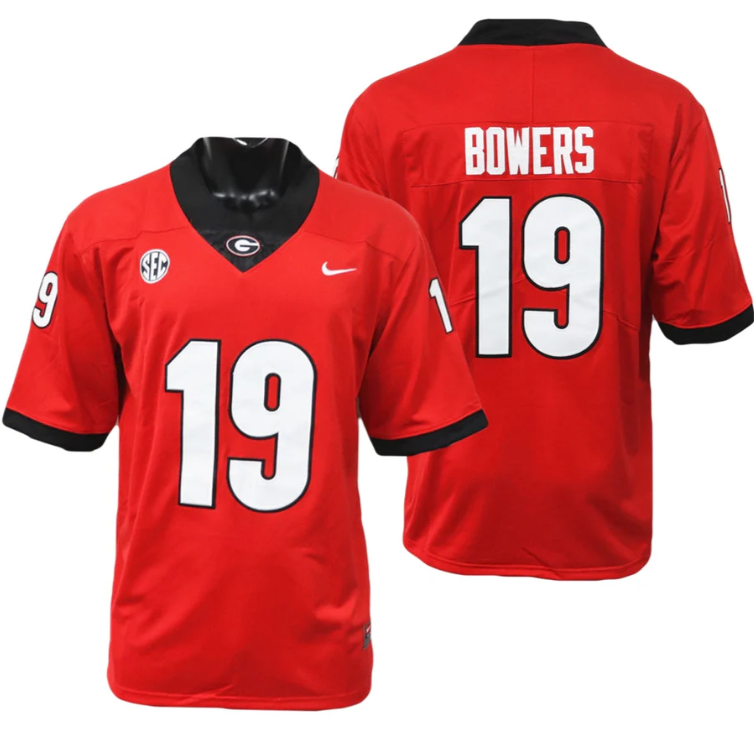 UGA NIKE Brock Bowers Player Jersey - Red