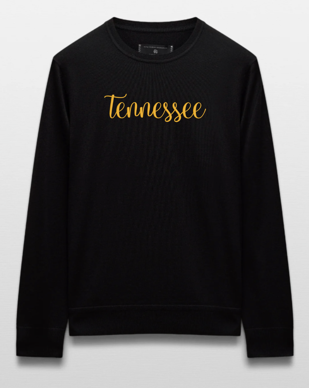 UTN Lady Spandex High Low Embroidery Crewneck