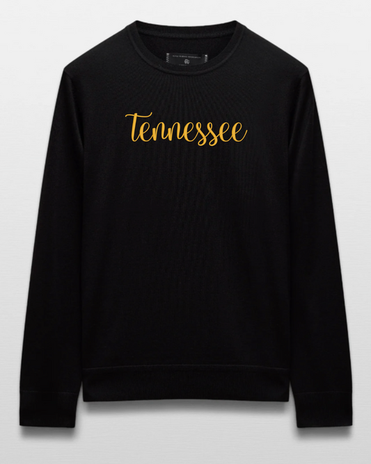 UTN Lady Spandex High Low Embroidery Crewneck