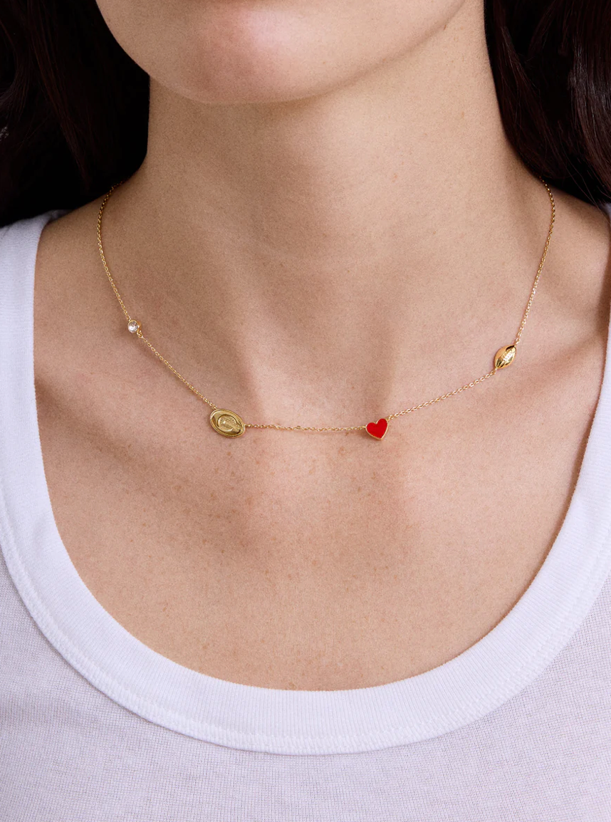 UGA BaubleBar Spaced Charm Necklace