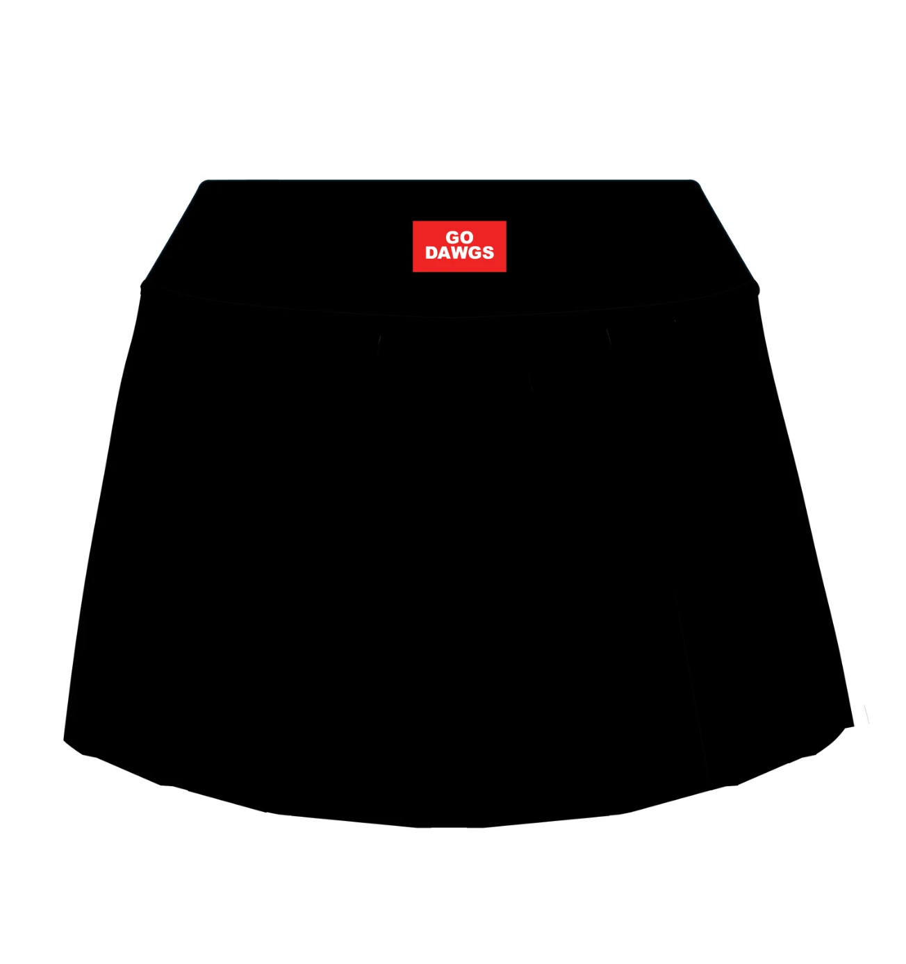 UGA Alli Ribbed Tennis Skort "Go Dawgs" Woven Label