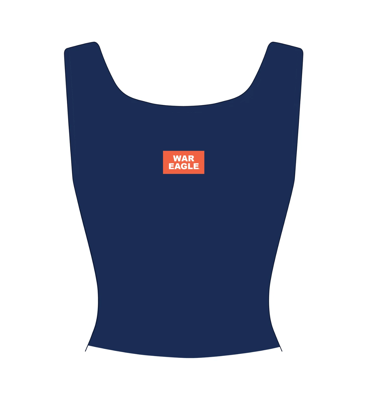 AUB Alli Ribbed Tank Top "War Eagle" Woven Label