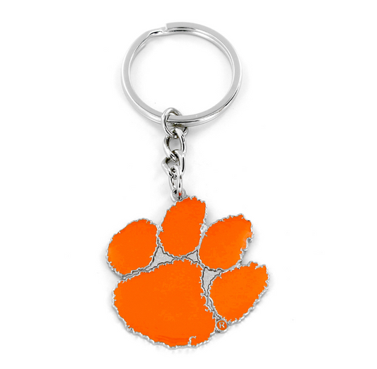 CLE Paw Metal Logo Keychain