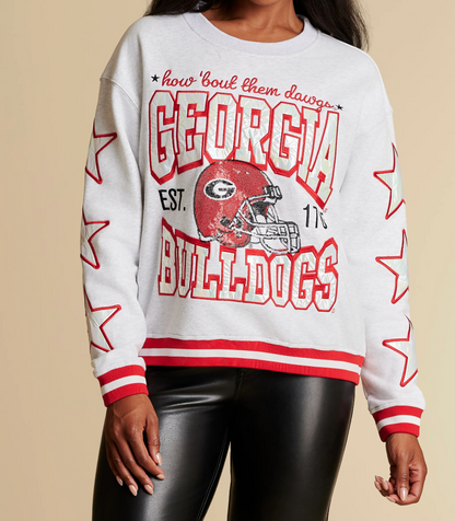 UGA Stewart Simmons The Home team Heather Crewneck