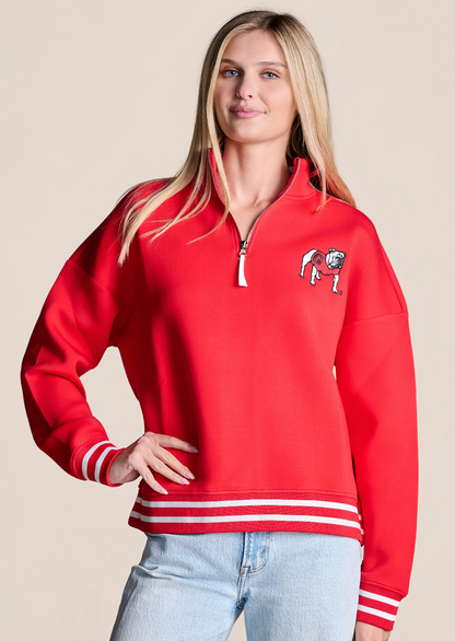 UGA Stewart Simmons The Campus 1/4 zip Pullover
