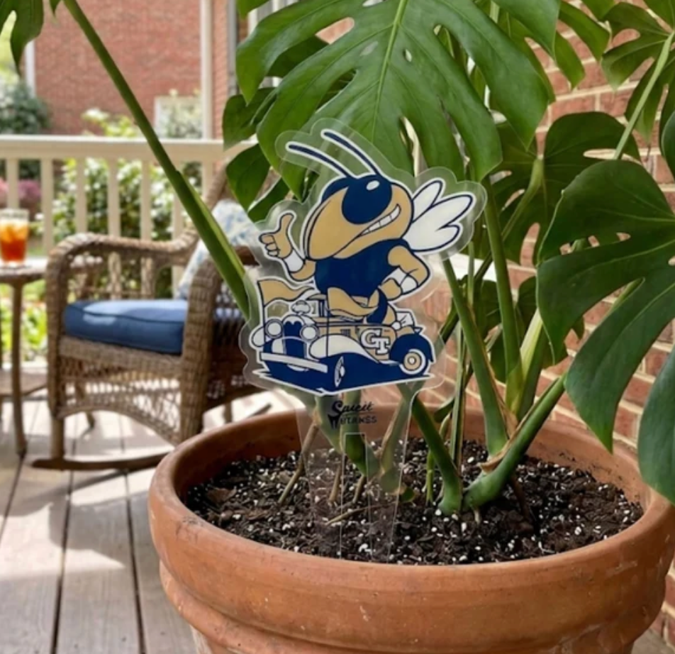 GA Tech Spirit Stakes Buzz Plant Stake 3.75" H × 4.5" W