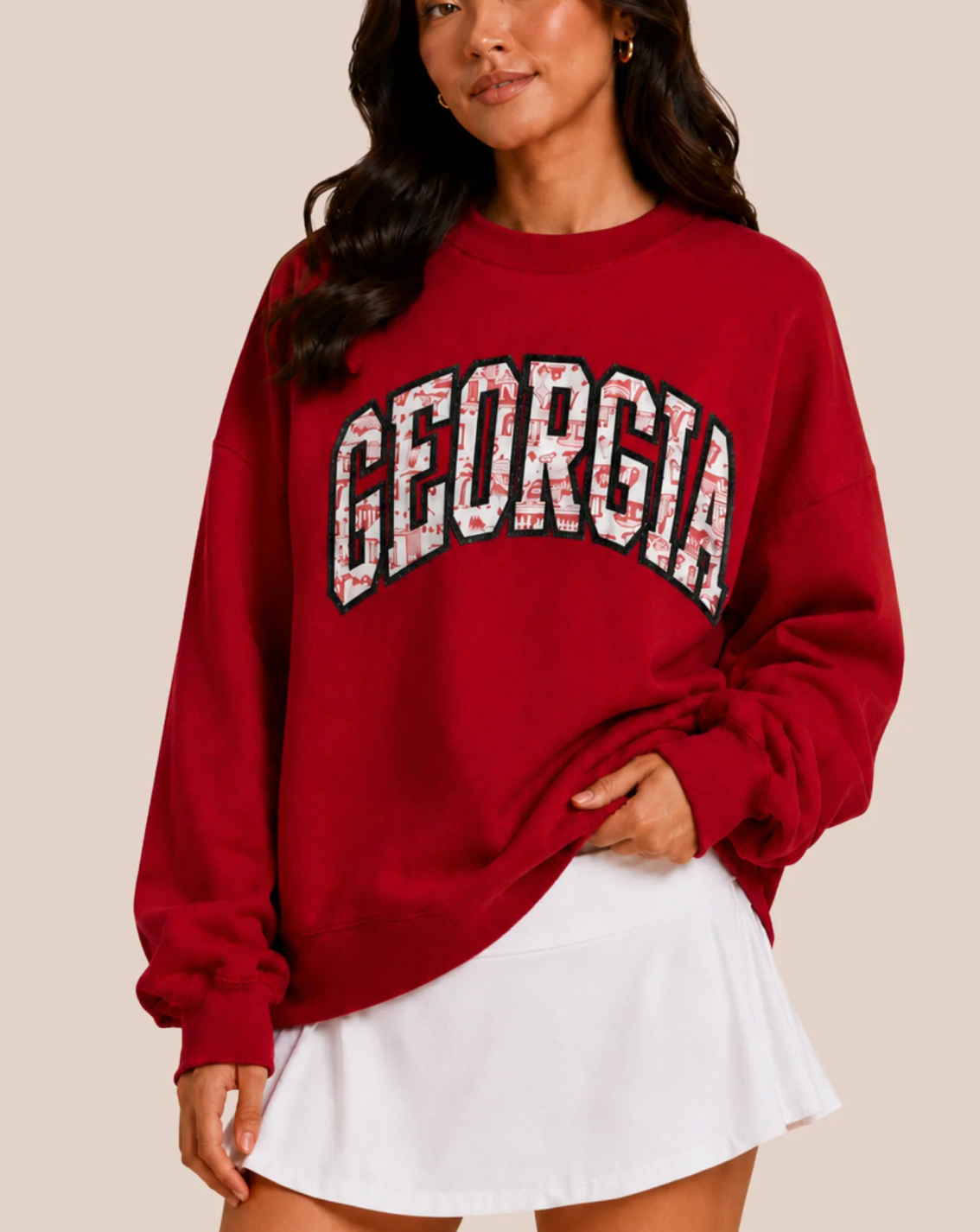 UGA Stewart Simmons The Halftime Toile Sweatshirt | Georgia