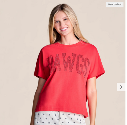 UGA Stewart Simmons The MVP Rhinestone Tee