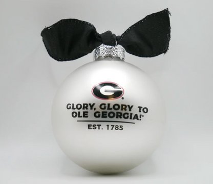 UGA Landmark Arch Glass Ball Ornament