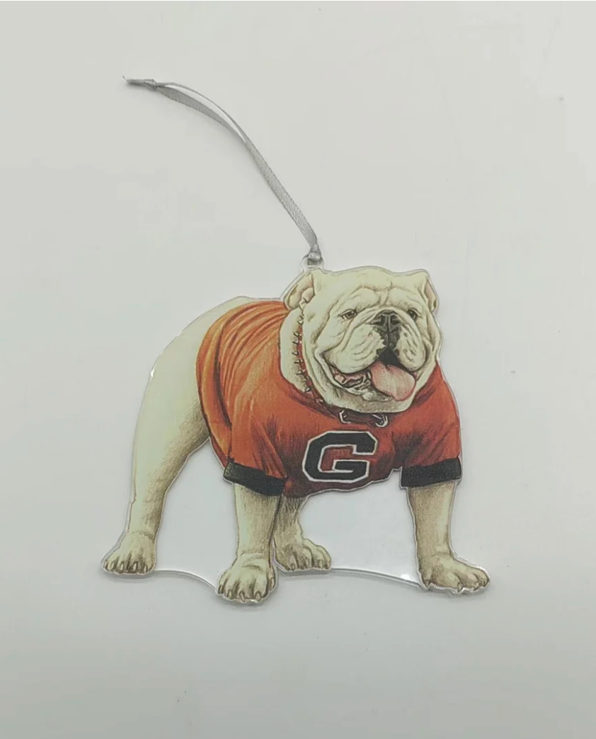 UGA Mascot Acrylic Ornament