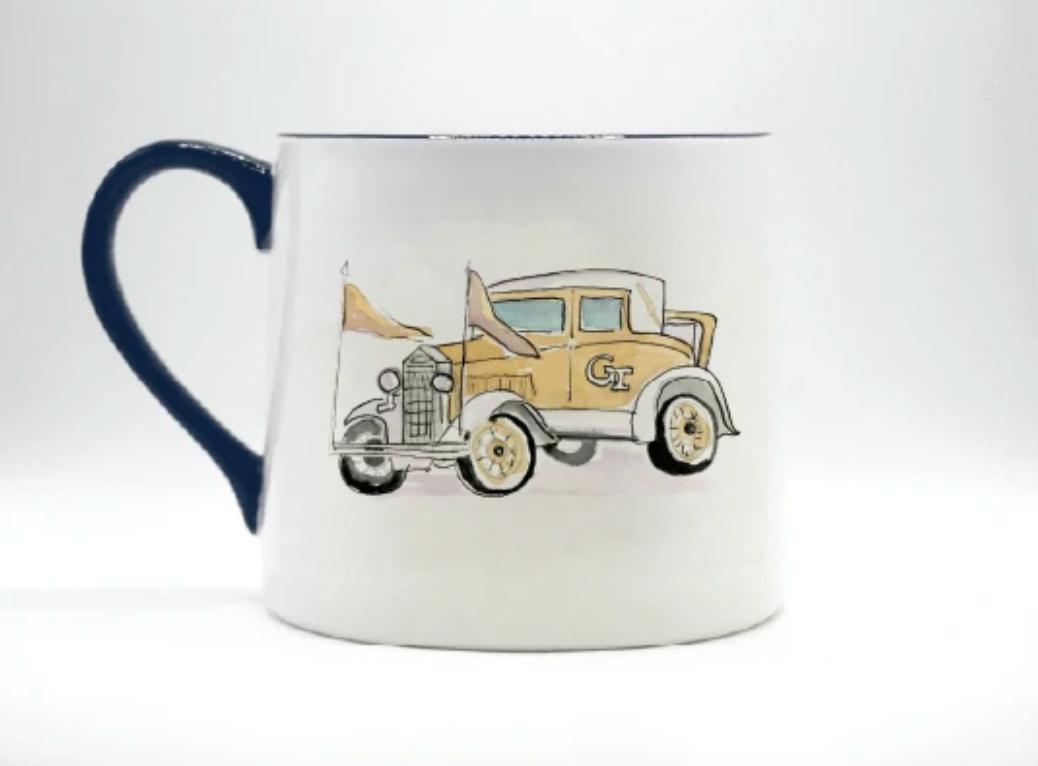 GA Tech Spirit Ramblin' Reck Ceramic Mug