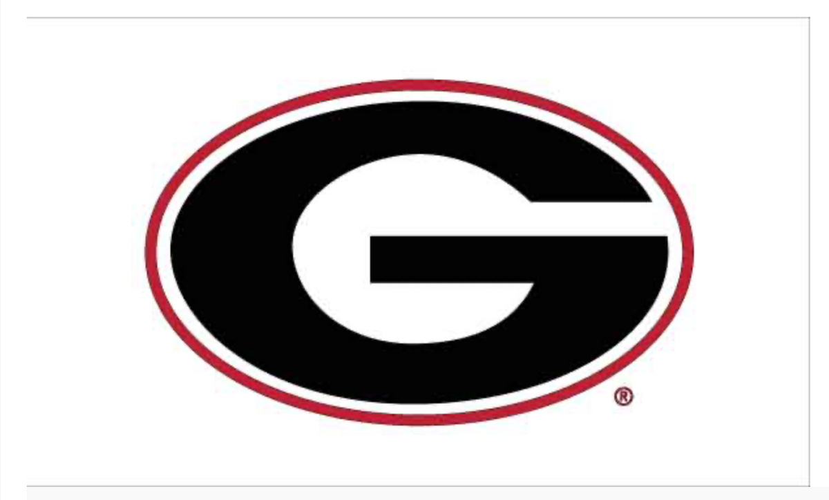 UGA 3' x 5' Super G Grommet Flag - White