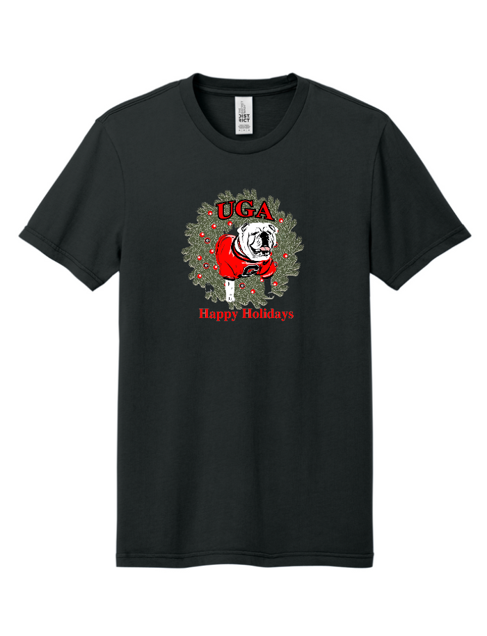UGA Holiday Shirt Wreath & uga
