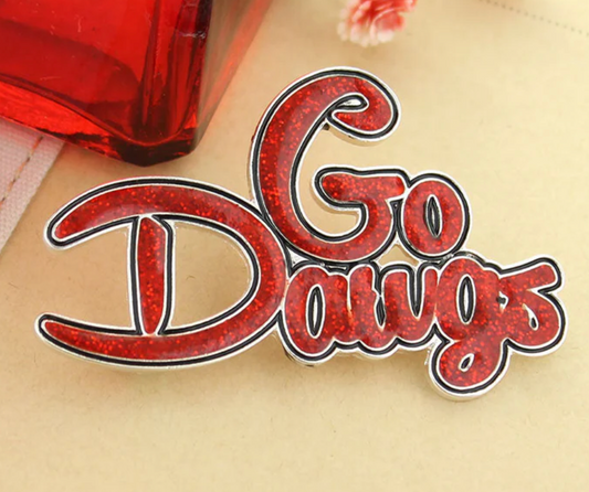 UGA Crystal Logo Pin Go Dawgs