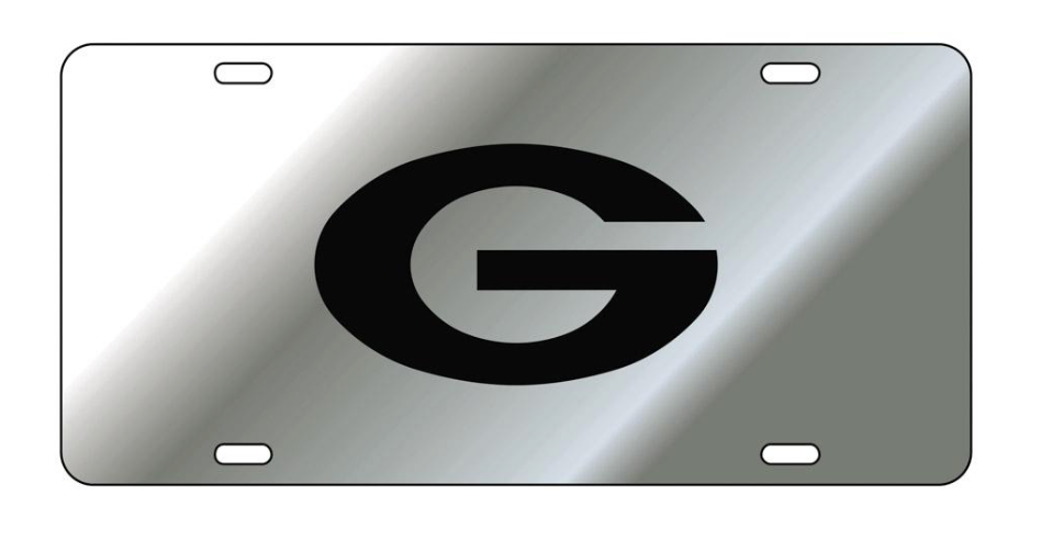 UGA Mirrored Super G License Plate