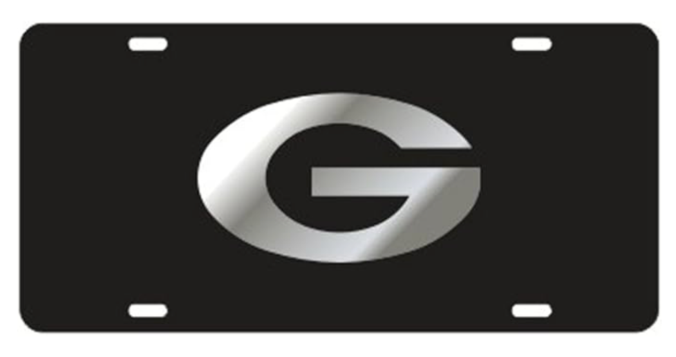 UGA Mirrored Super G License Plate
