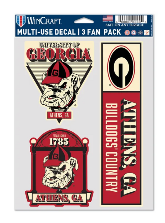 UGA Multi Pack Decal
