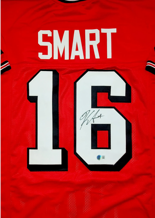 UGA Signed Kirby Smart Red Authentic Jersey
