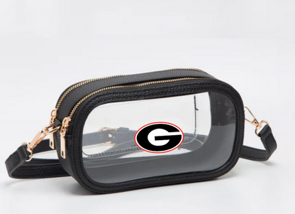 UGA Gameday Stadium Clear Oval Crossbody Bags