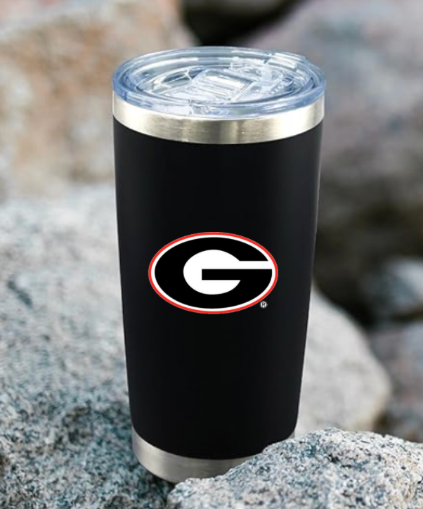 UGA 20oz Black Stainless Tumbler
