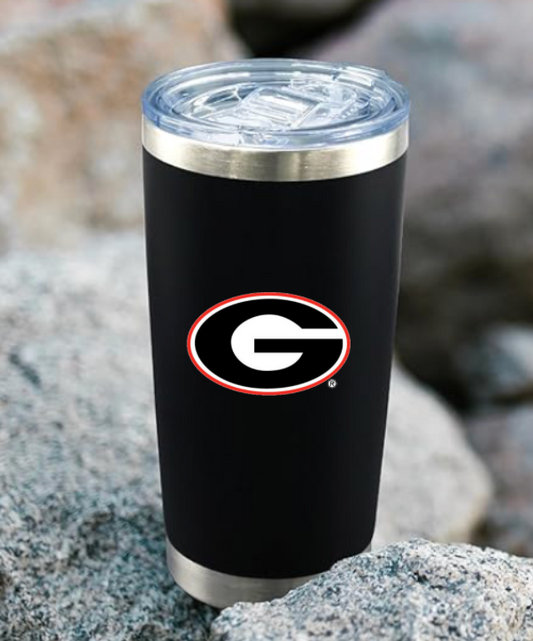 UGA 20oz Black Stainless Tumbler