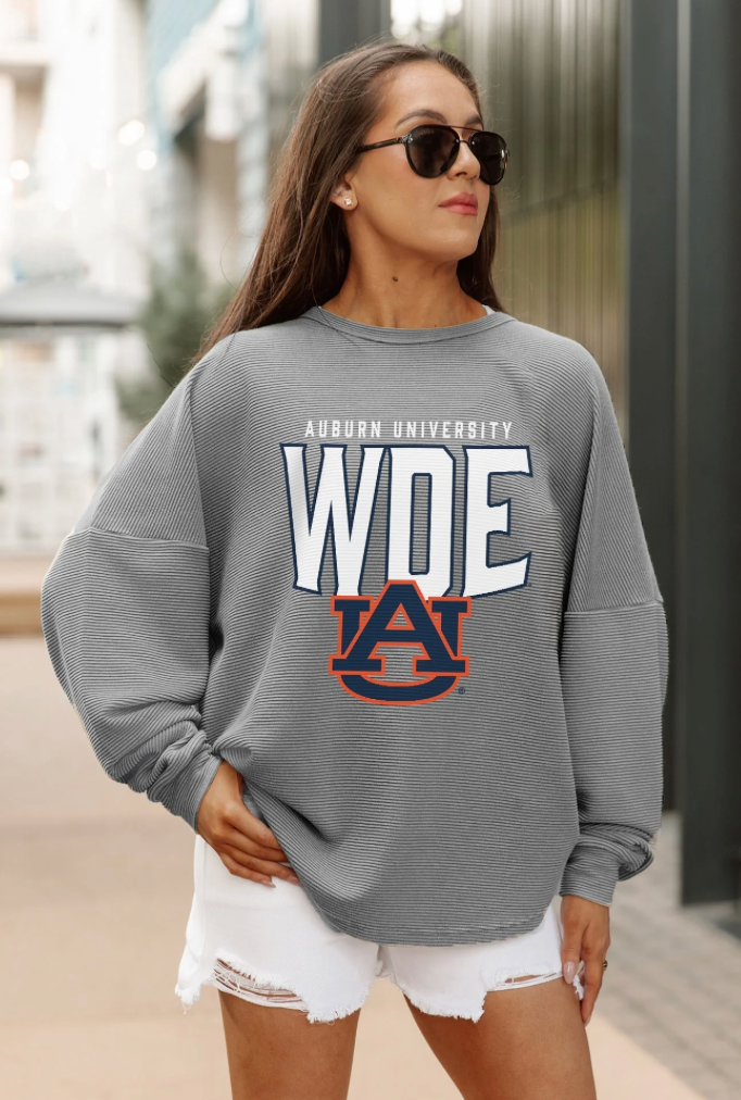 AUB Gameday Couture Vintage Wash corded pullover