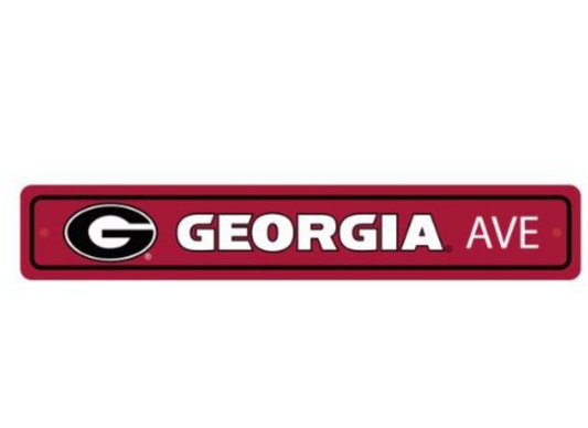 UGA Georgia 4" x 24" Street Sign