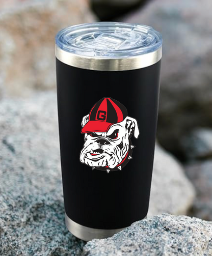 UGA 20oz Black Stainless Tumbler