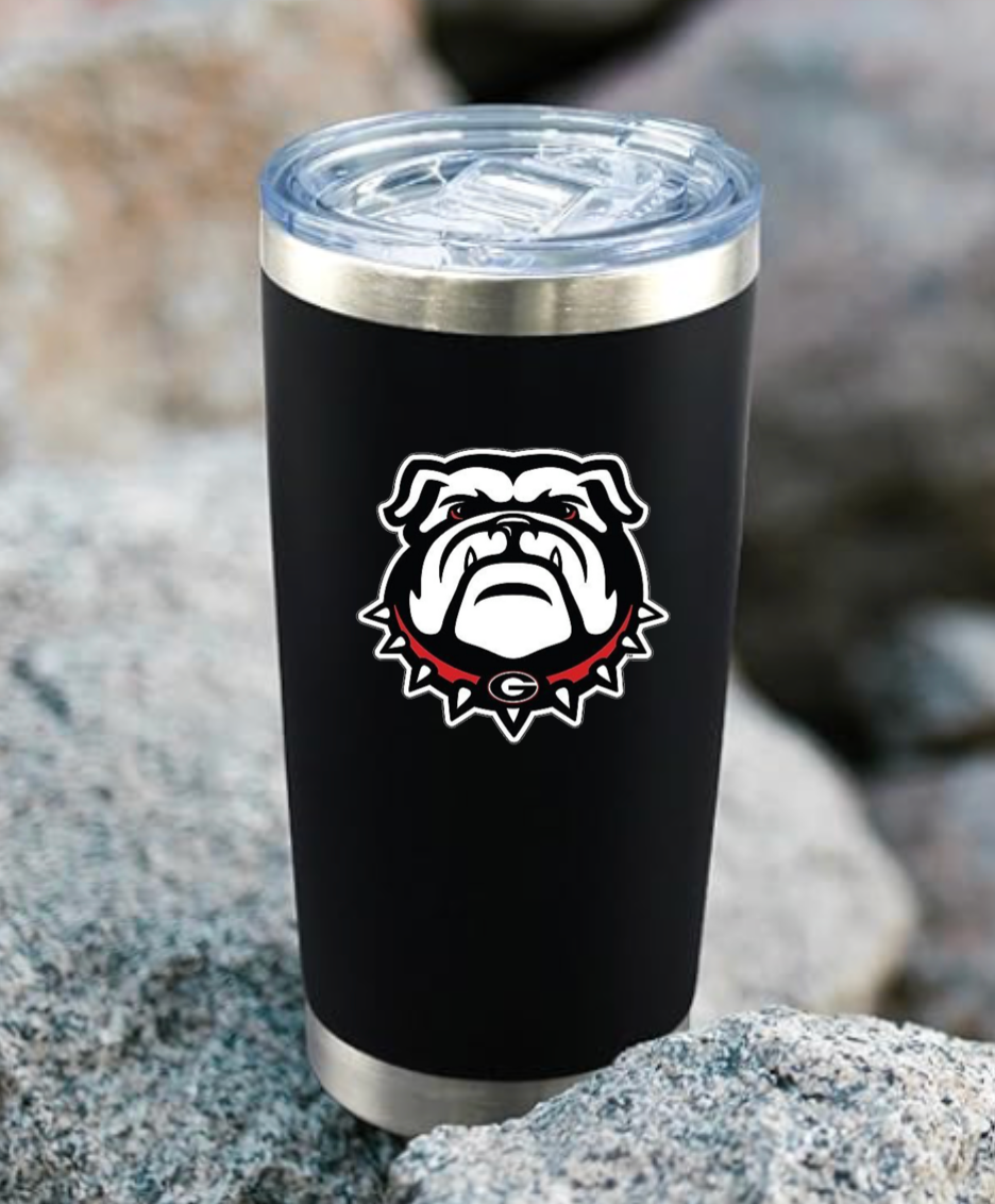 UGA 20oz Black Stainless Tumbler
