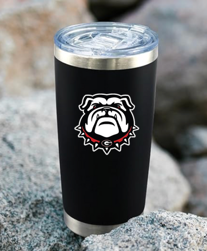 UGA 20oz Black Stainless Tumbler