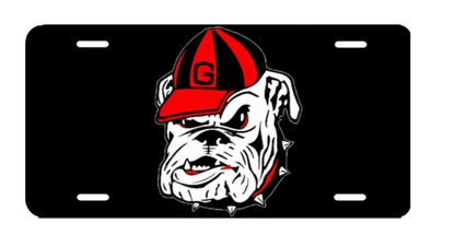 UGA Old Dog Reflect License Plate