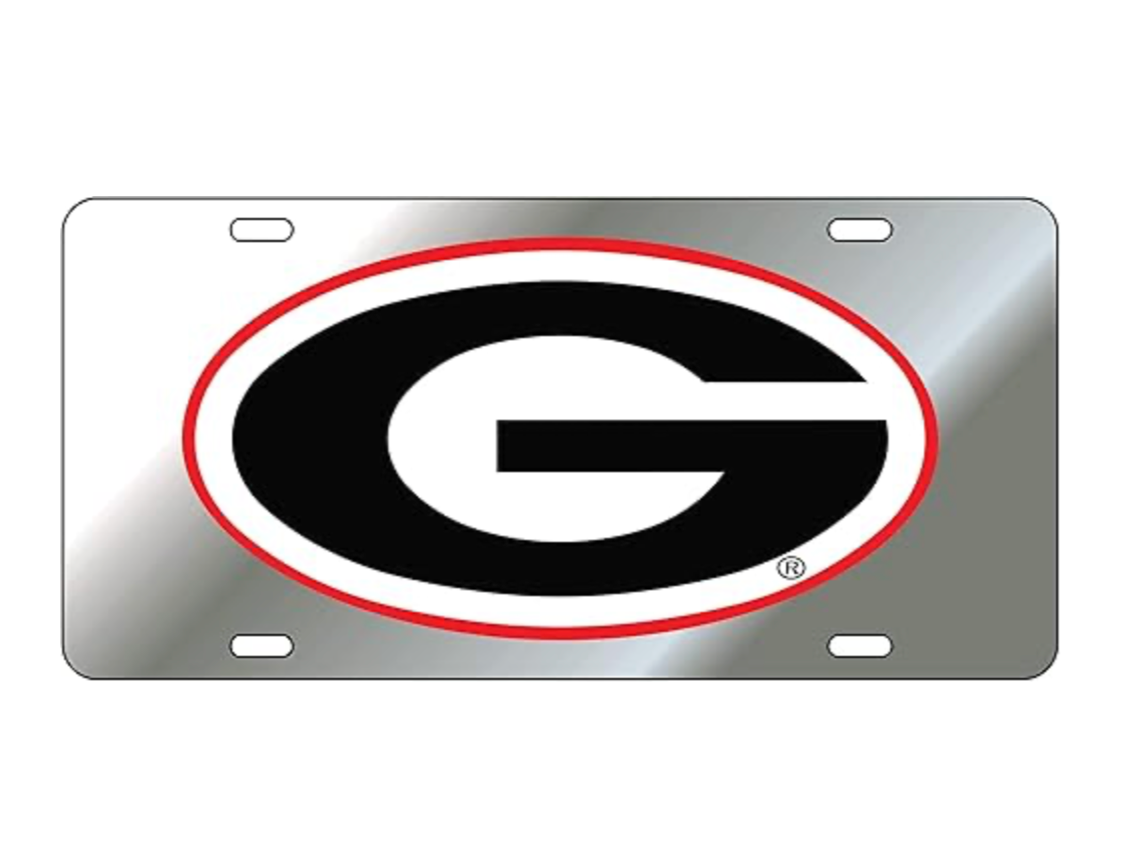 UGA Acrylic License Plate with Reflective Decals