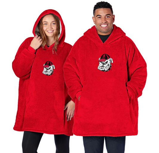 UGA Hooded Silk-Touch Sherpa Hoodler