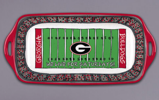 UGA Melamine Stadium Platter Tray Magnolia Lane