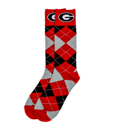UGA Men's Repeating Dress Socks