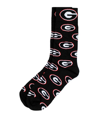 UGA Men's Repeating Dress Socks