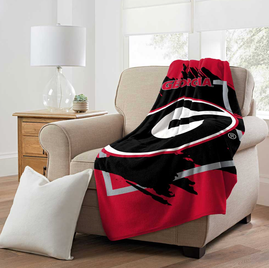 UGA Northwest Group Micro Raschel Throw Blanket 46x60
