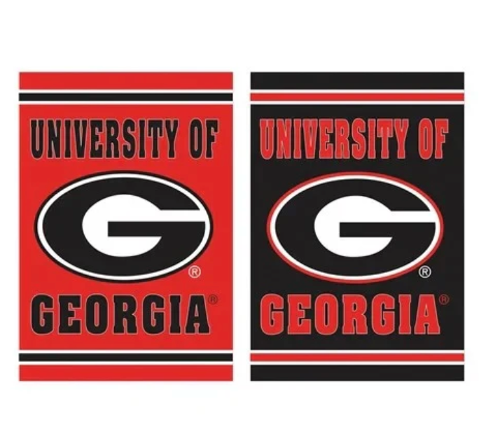UGA House Flag 30x40 "University of Georgia" Double Sided
