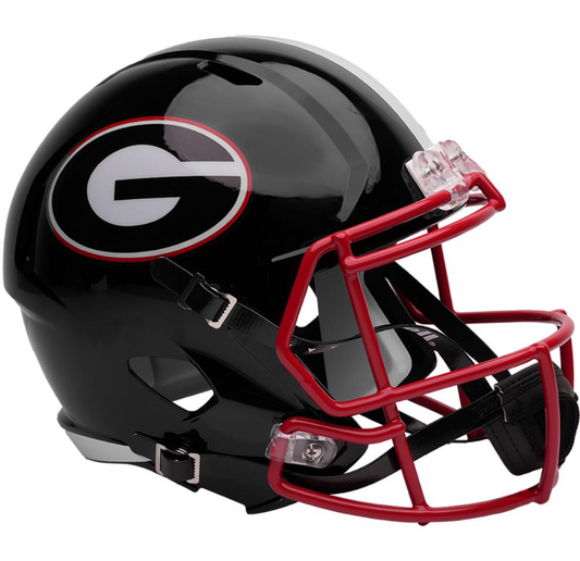 UGA Riddell Speed Full Size Speed Football Helmet - Black