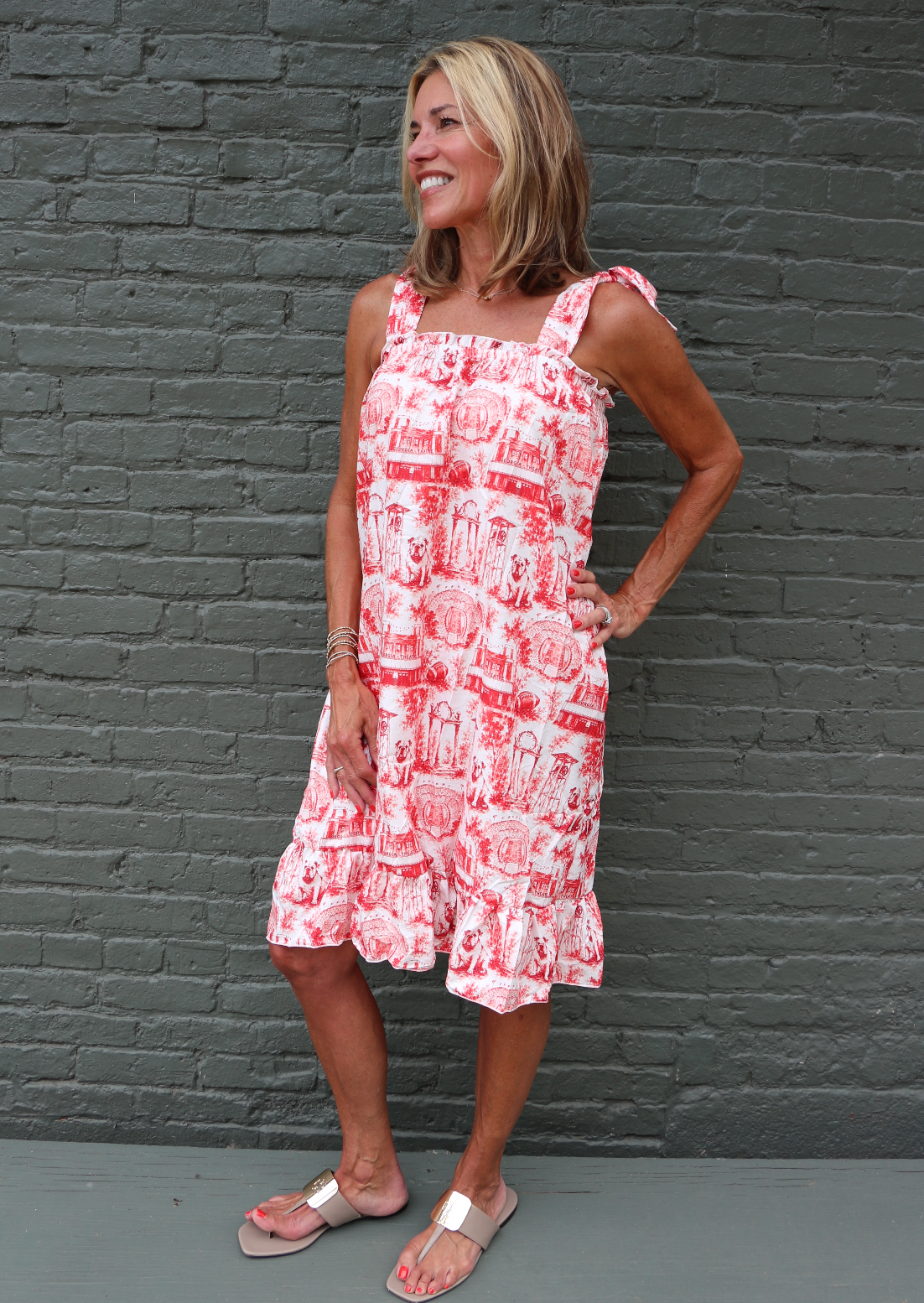 UGA All About Athens Summer Gauzy Dress