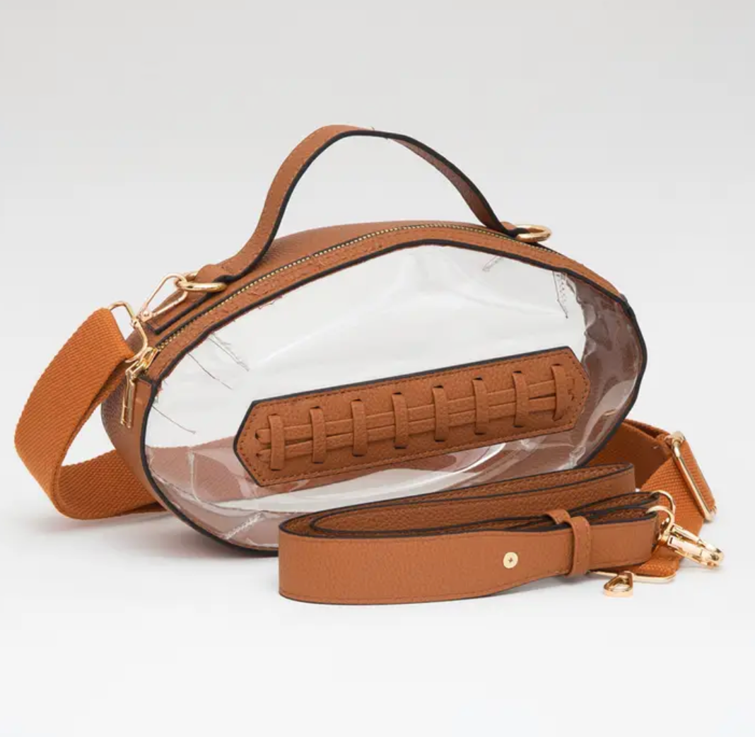 UGA Gameday Clear Bag - Football Shape