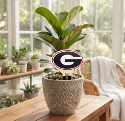UGA Spirit Stakes Plant Stake Small 3.75" H × 4.5" W