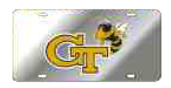 GA Tech "BUZZ" Logo License Plate