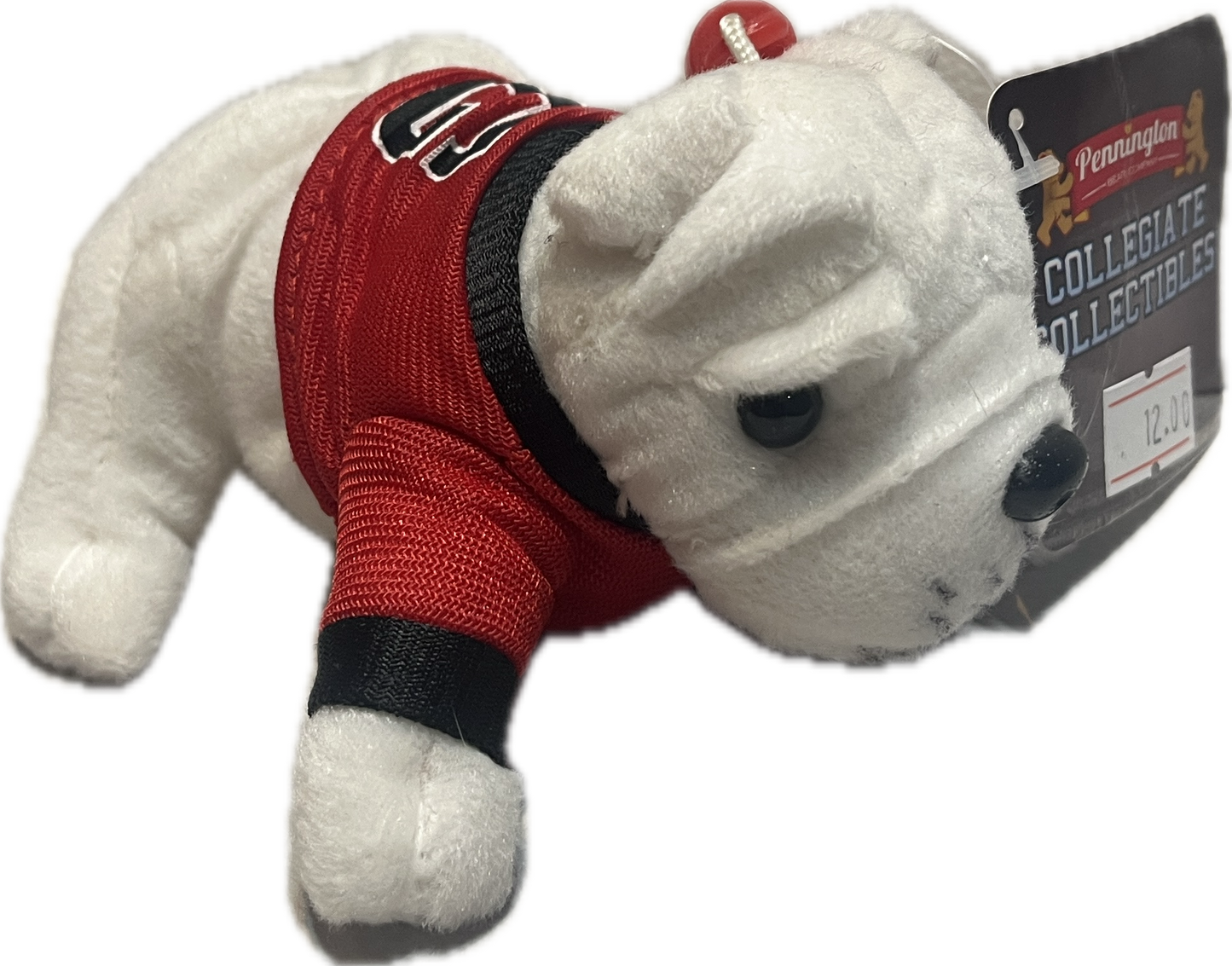 UGA Plush Bulldog Keychain 4"
