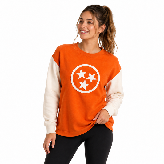 UTN Ladies Varsity Sweatshirt with Chenille Logo